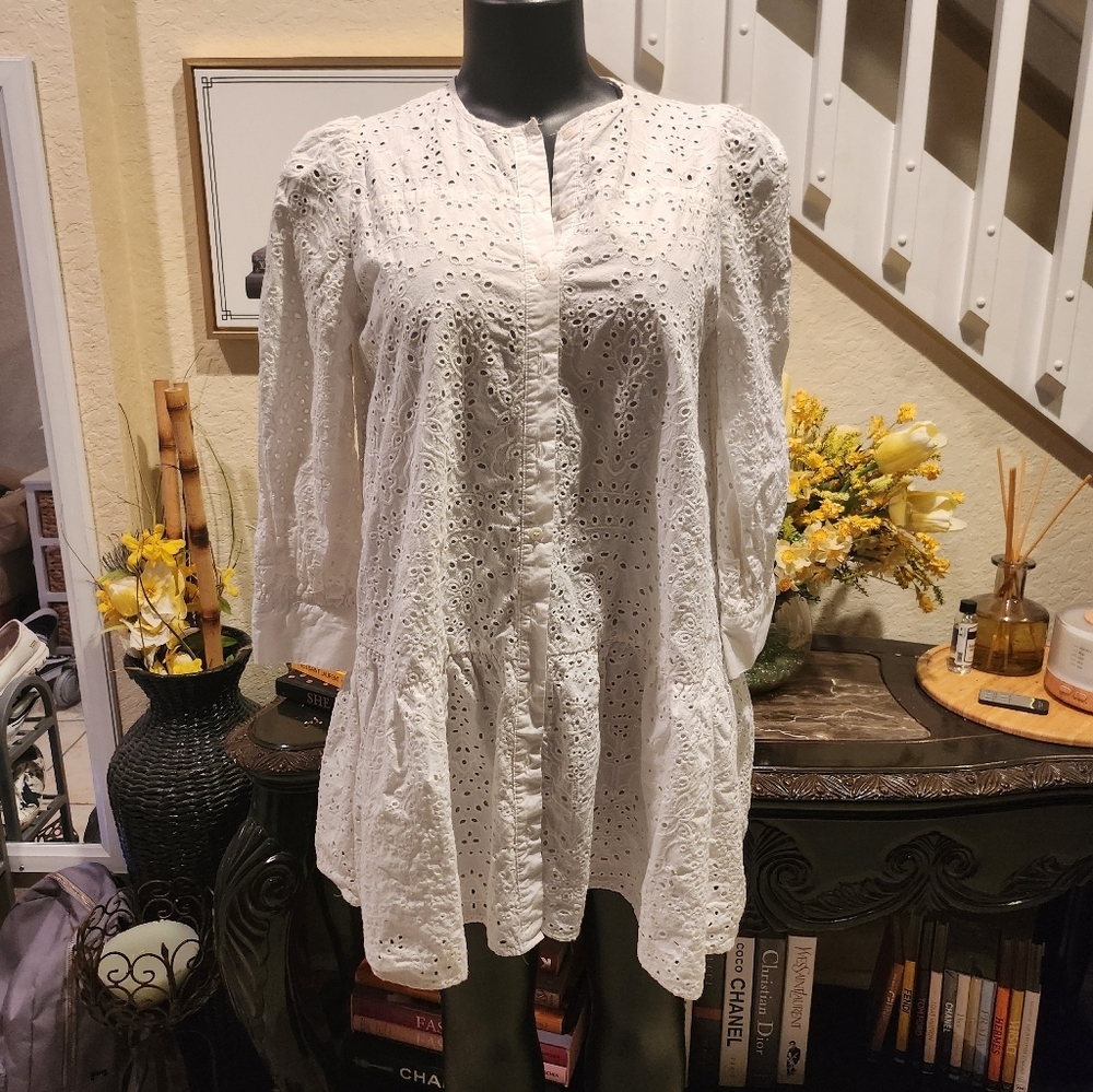 Zara openwork embroidered size XS